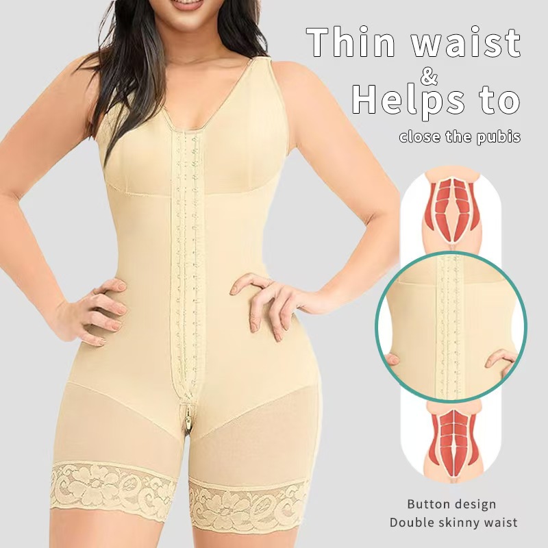 Fajas Colombianas Shapewear for Women Tummy Control Full Shapewear Butt Lifter with Zipper Crotch - Image 4