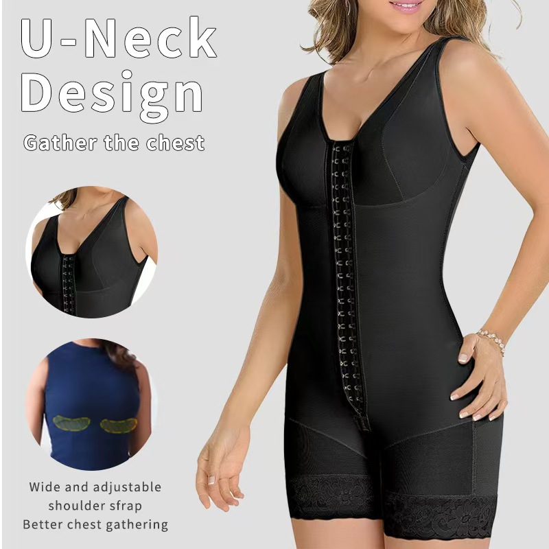 Fajas Colombianas Shapewear for Women Tummy Control Full Shapewear Butt Lifter with Zipper Crotch - Image 2