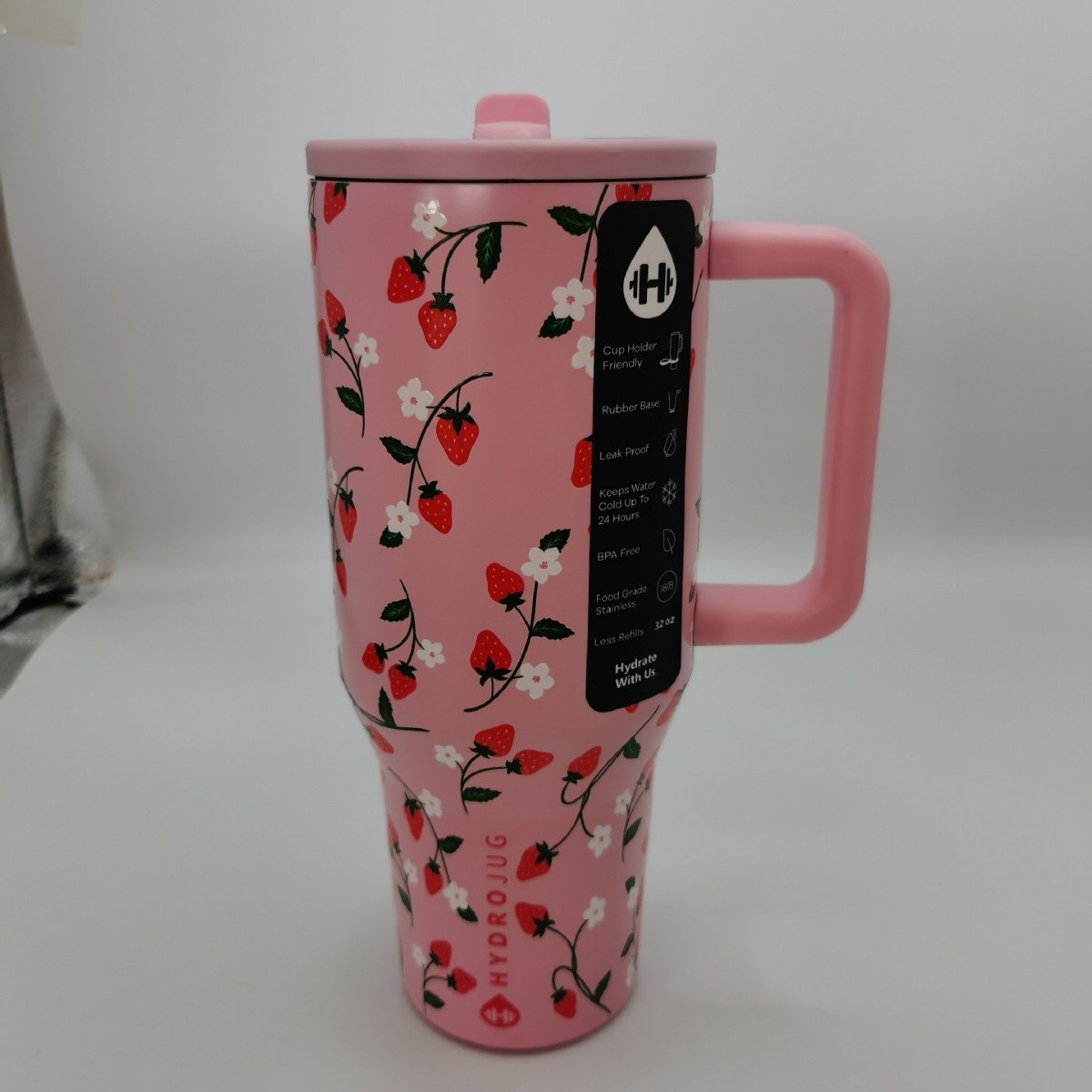 HydroJug Traveler | Leak-Proof Insulated Tumbler with Flip Straw & Cup Holder Fit Flasks Lid Drinkware (复制)