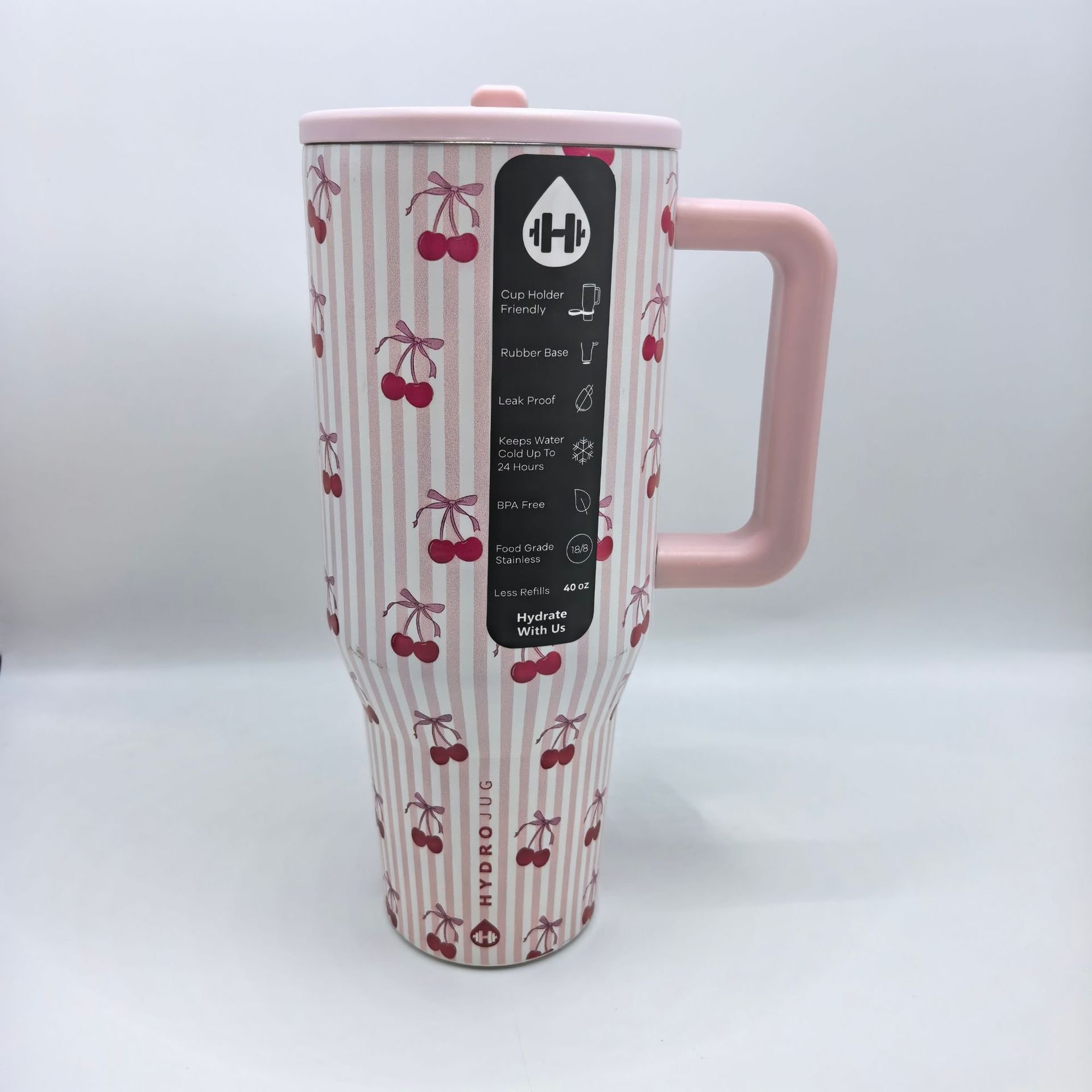 HydroJug Traveler | Leak-Proof Insulated Tumbler with Flip Straw & Cup Holder Fit Flasks Lid Drinkware (复制)