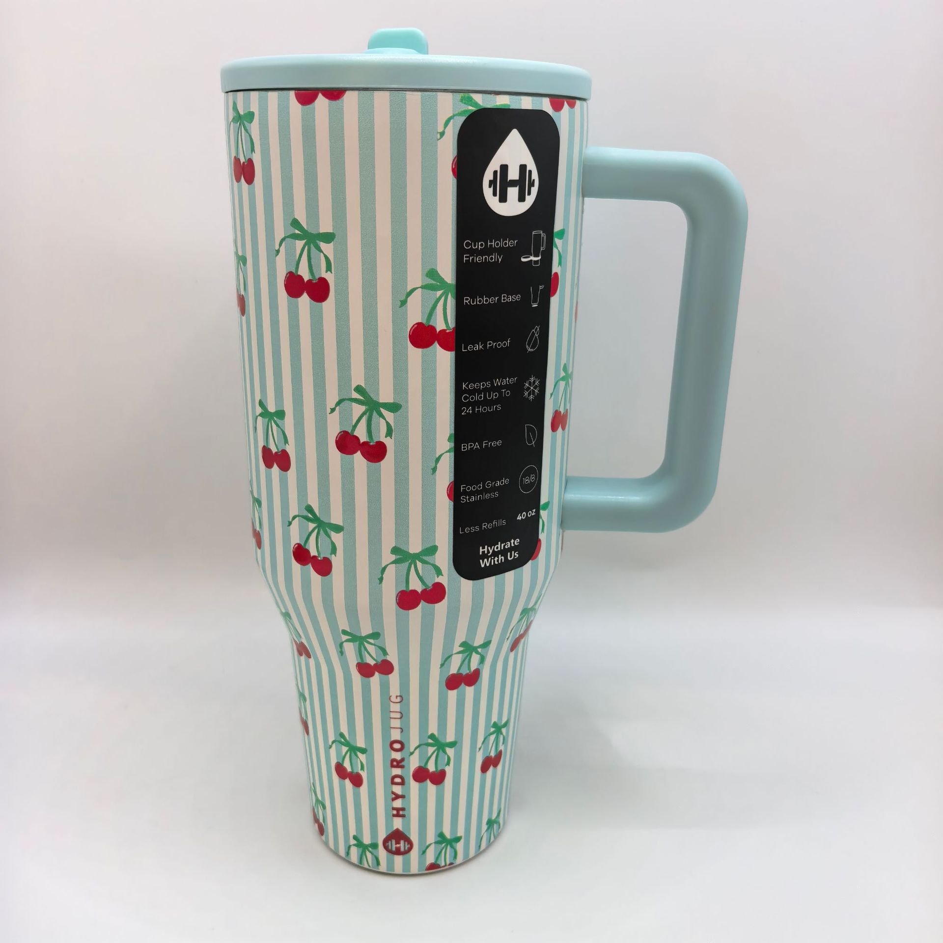 HydroJug Traveler | Leak-Proof Insulated Tumbler with Flip Straw & Cup Holder Fit Flasks Lid Drinkware (复制)