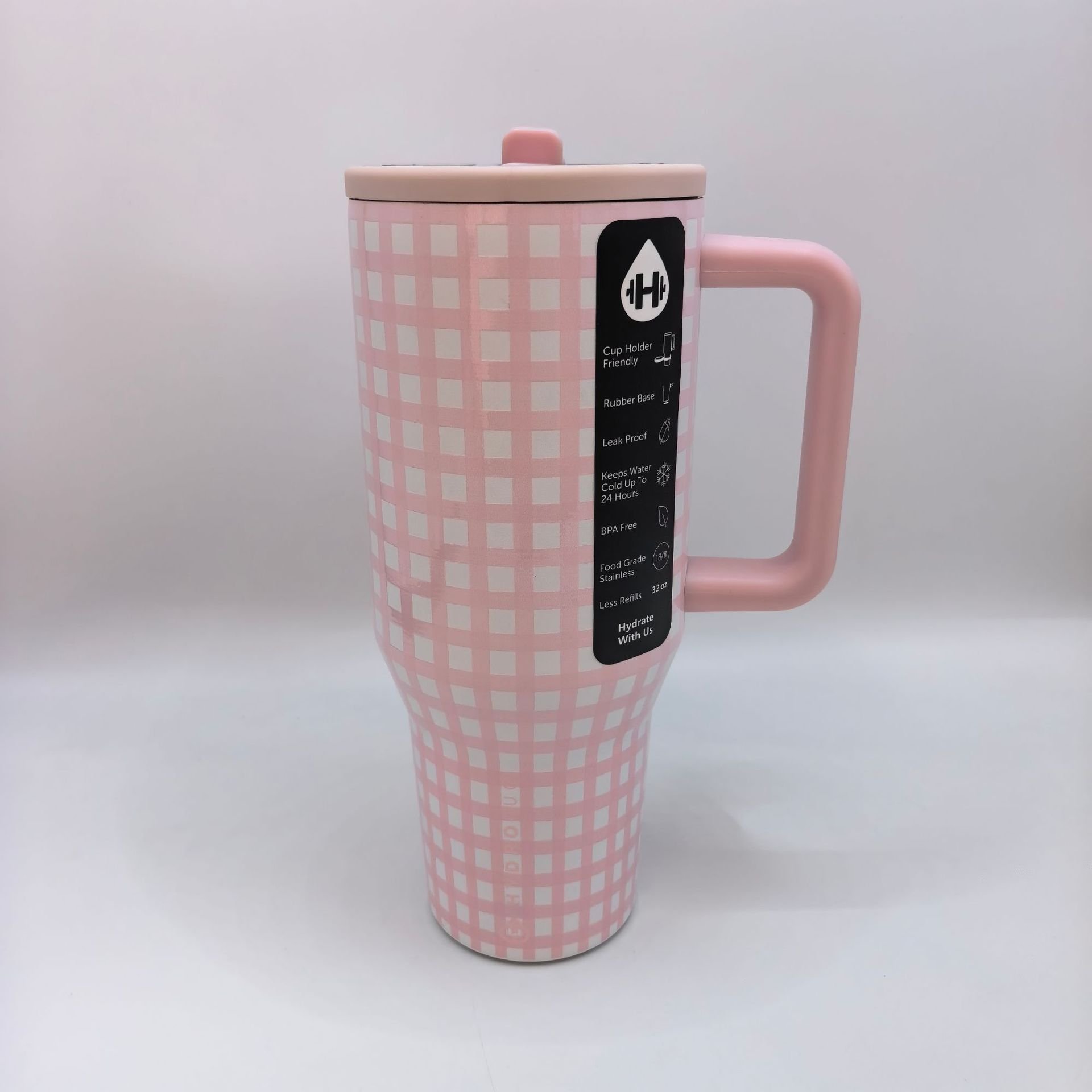 HydroJug Traveler | Leak-Proof Insulated Tumbler with Flip Straw & Cup Holder Fit Flasks Lid Drinkware (复制)