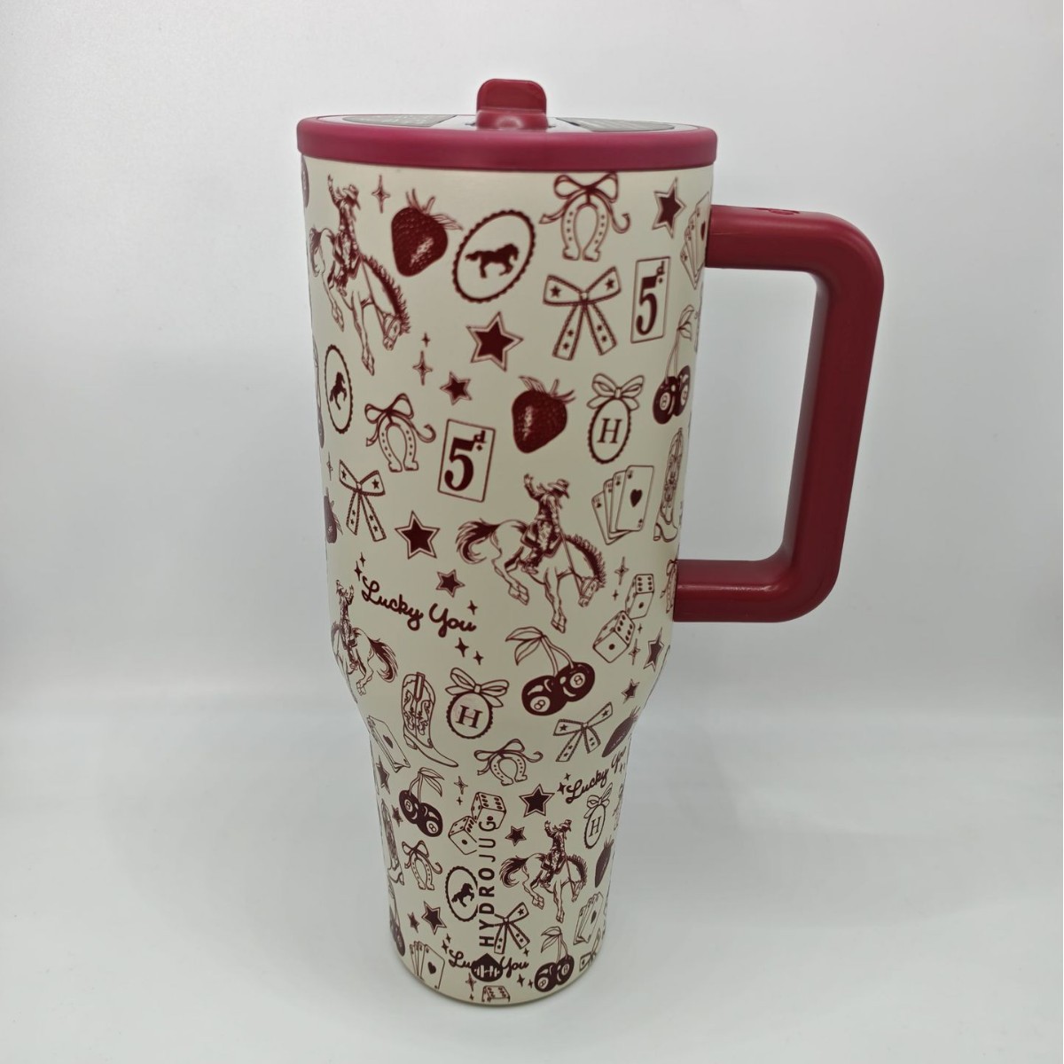 HydroJug Traveler | Leak-Proof Insulated Tumbler with Flip Straw & Cup Holder Fit Flasks Lid Drinkware (复制)