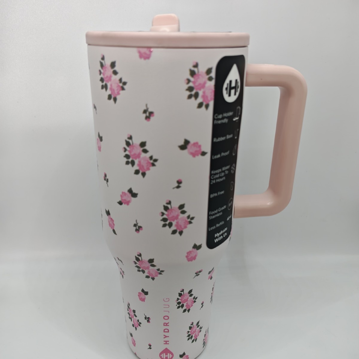 HydroJug Traveler | Leak-Proof Insulated Tumbler with Flip Straw & Cup Holder Fit Flasks Lid Drinkware (复制)