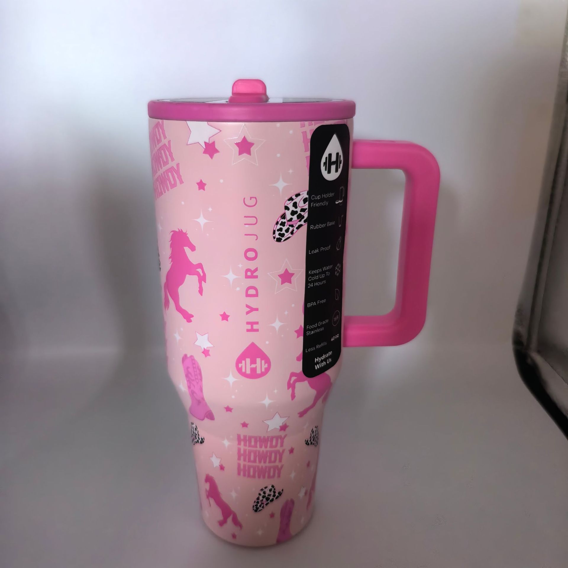 HydroJug Traveler | Leak-Proof Insulated Tumbler with Flip Straw & Cup Holder Fit Flasks Lid Drinkware (复制)