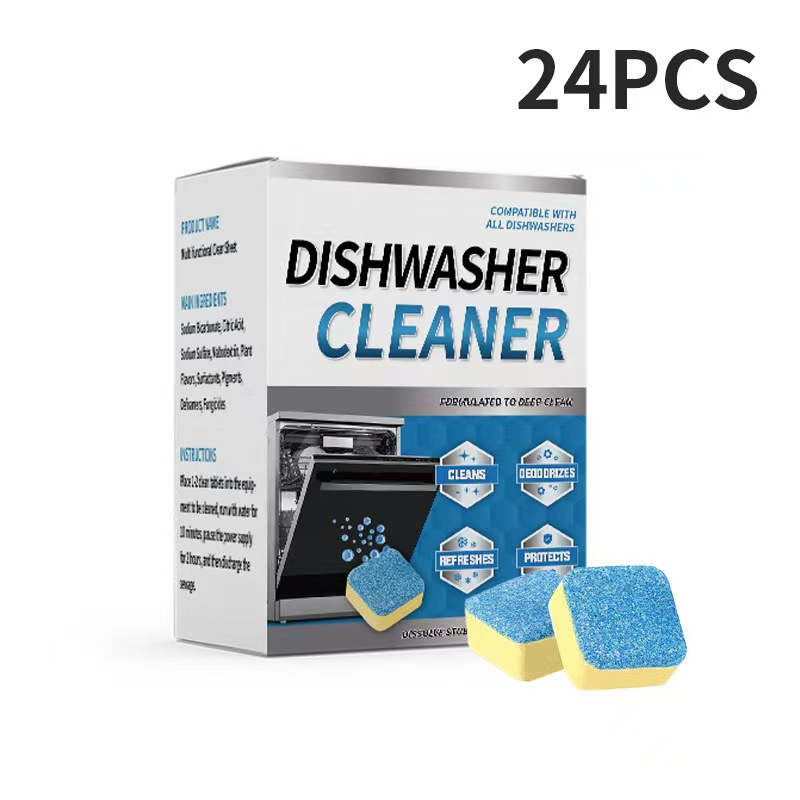 24PCS Dishwasher Cleaner - 2 Boxes for $21.99 (Deep Cleaning Tablets)