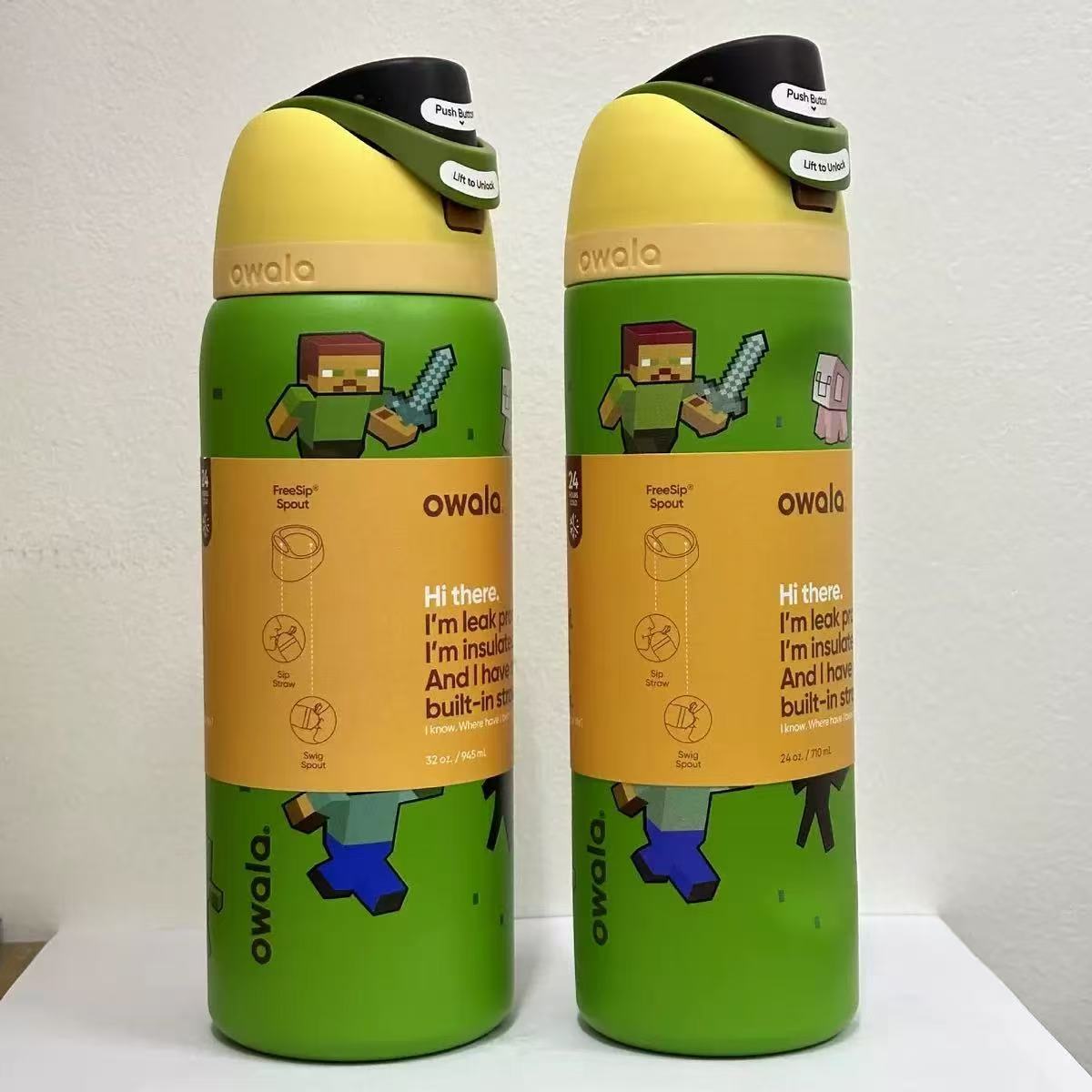 OWALA FreeSip 32oz Stainless Steel Water Bottle - Image 17