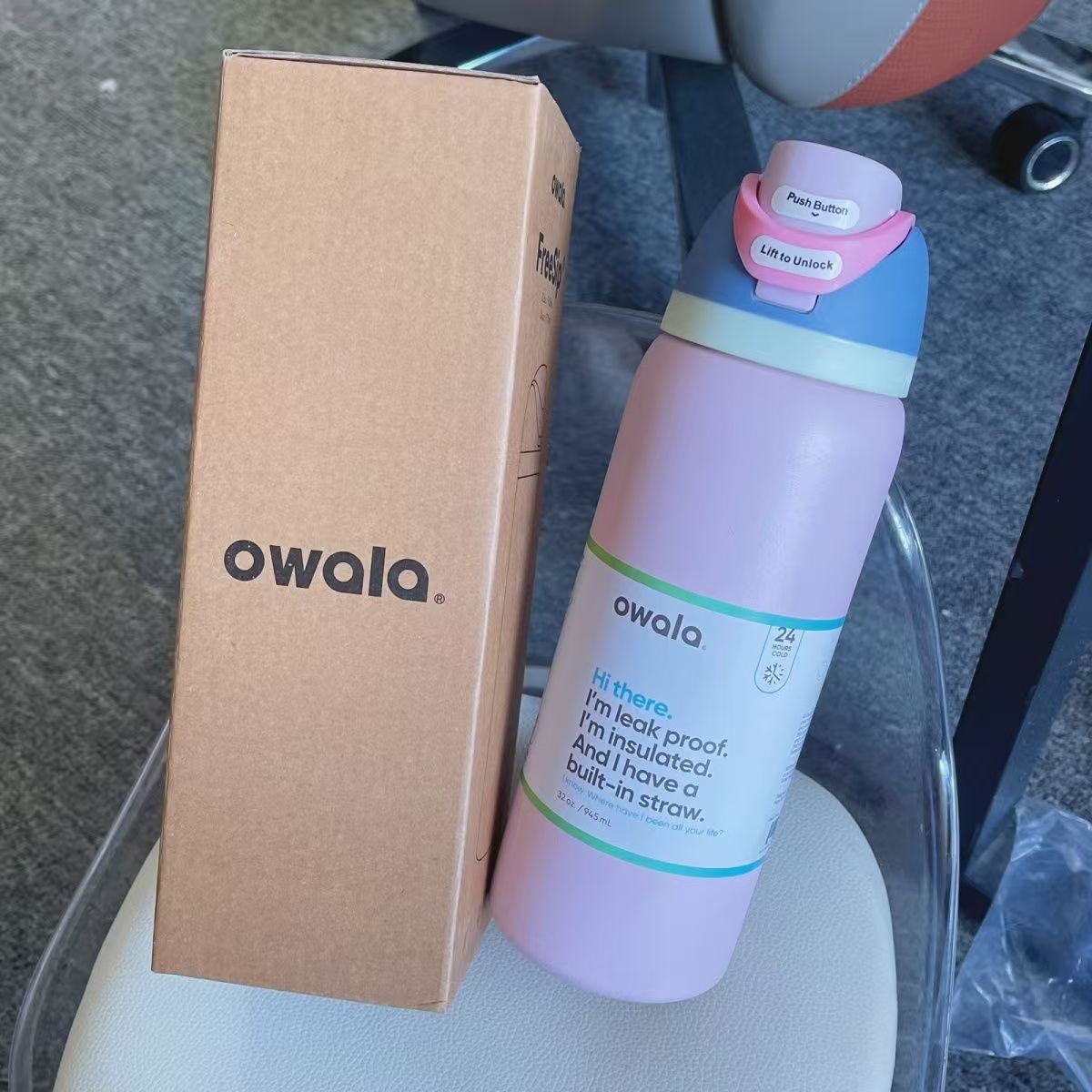 OWALA FreeSip 32oz Stainless Steel Water Bottle - Image 18