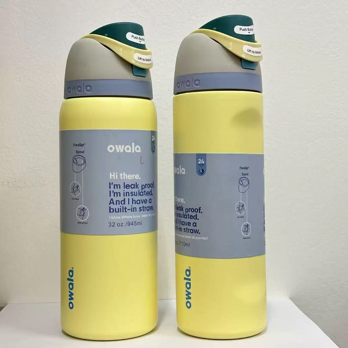 OWALA FreeSip 32oz Stainless Steel Water Bottle - Image 11