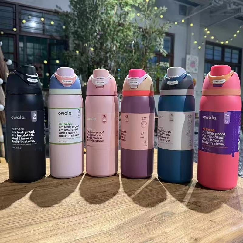OWALA FreeSip 32oz Stainless Steel Water Bottle - Image 14