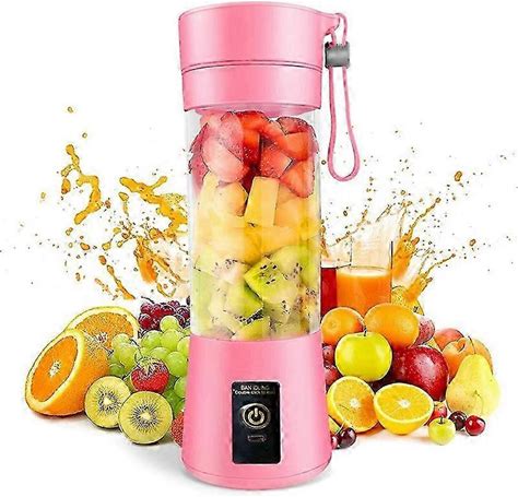 Portable Juicer Cup - USB Rechargeable 380ml BPA-Free Tritan