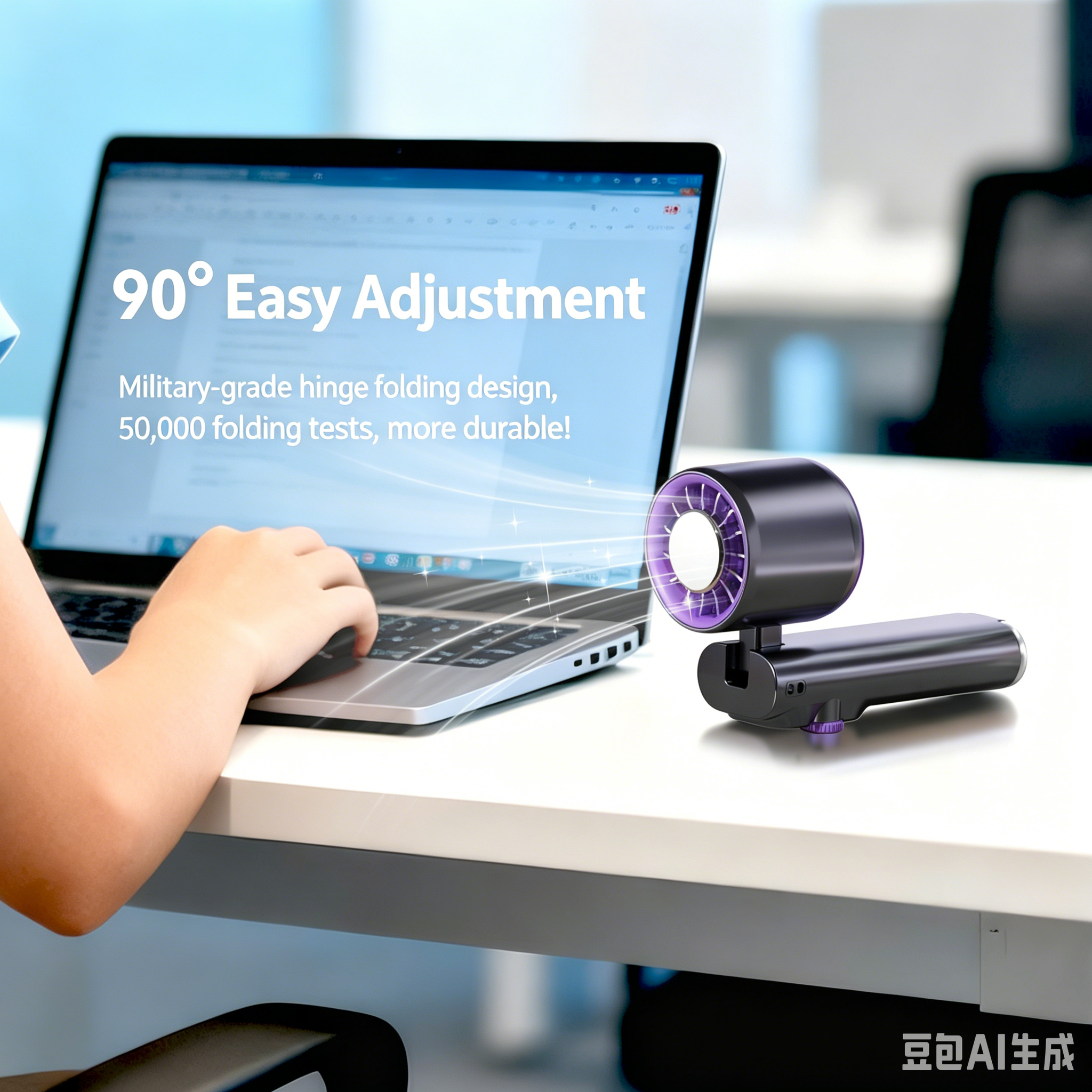 JF166 Handheld Cooling Fan - 199 Speed Levels & 4000mAh - Image 15