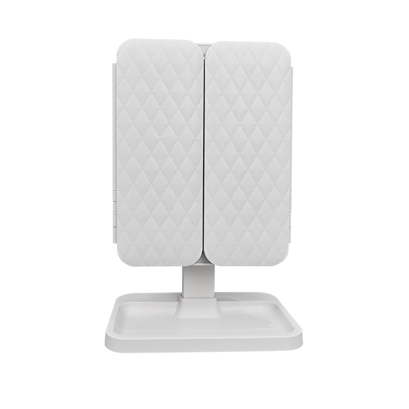 LED Seashell Makeup Mirror - 3 Color Light Folding Vanity Mirror with 2X Magnification - Image 18